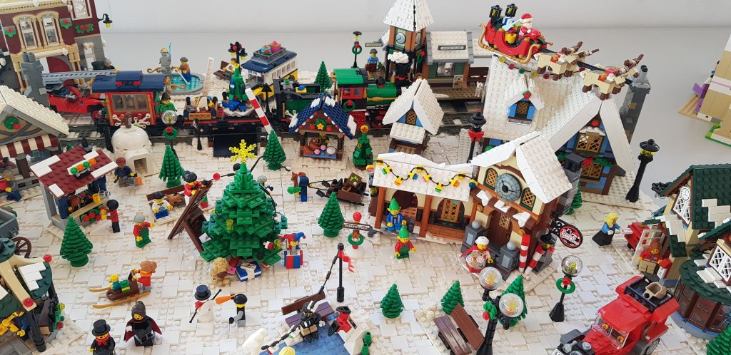 Diorama navideño LEGO en BITXIKIAK